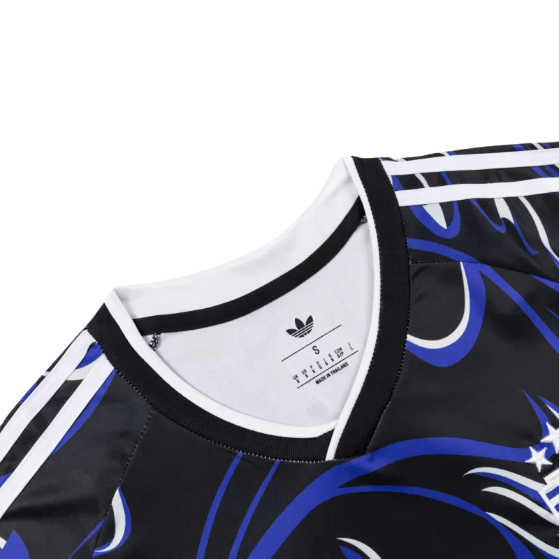Black Argentina Away World Cup Jersey 2026 for men by The Jersey World, featuring team crest and modern design.