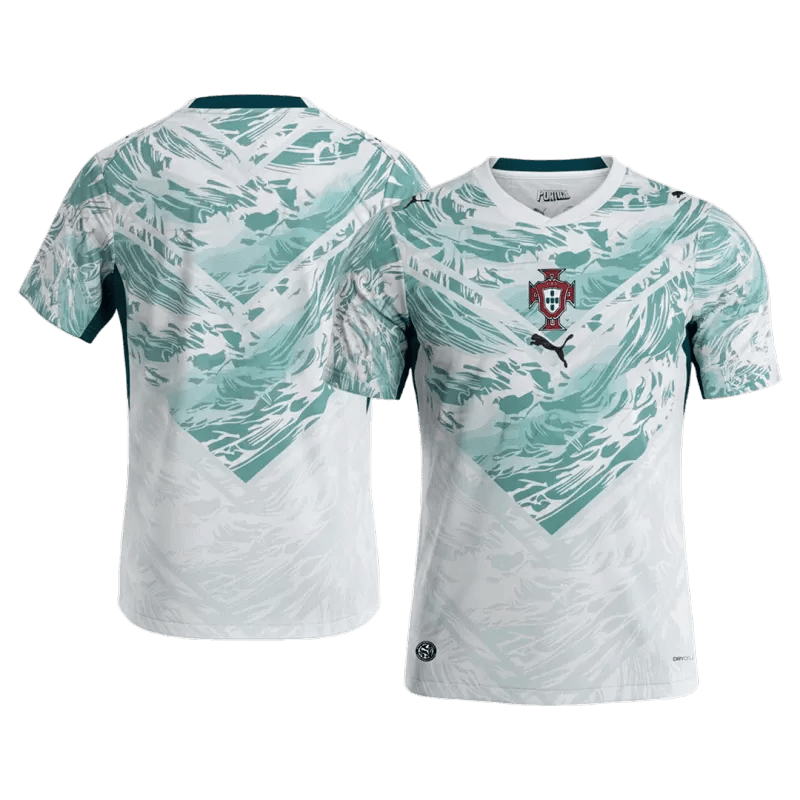 Portugal Away World Cup Jersey 2026 White & Blue Men's